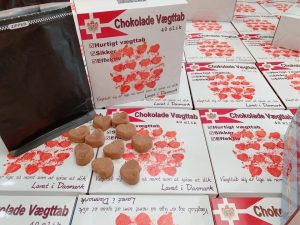 kẹo socola giảm cân đan mạch vỏ trắng